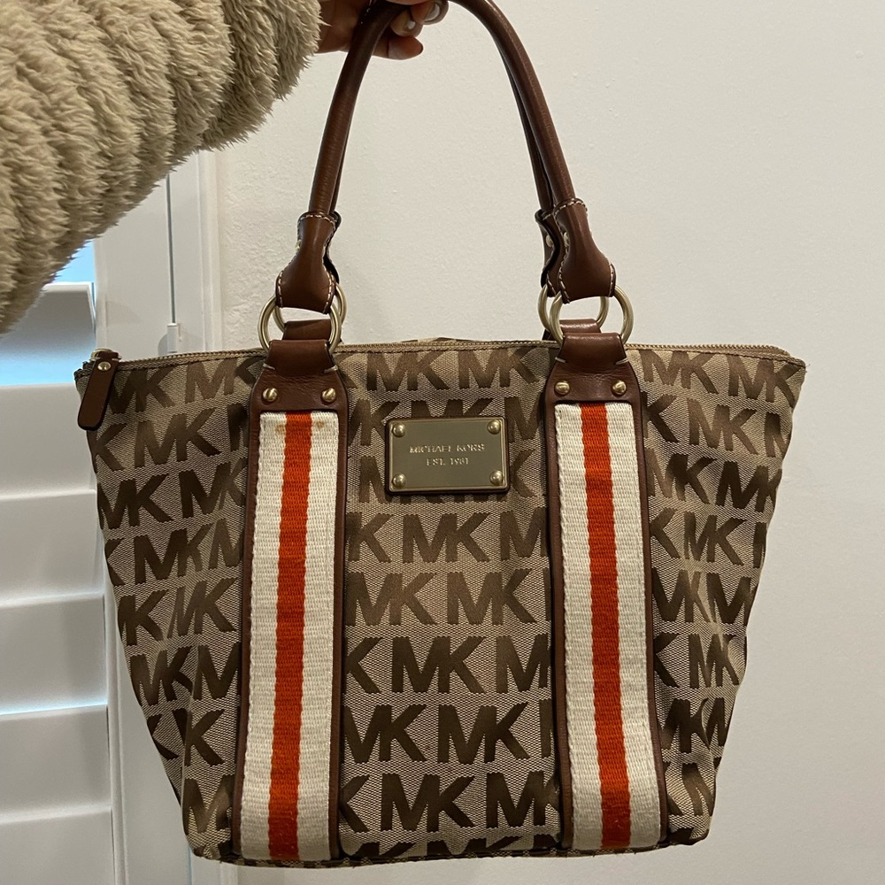 Michael Kors Logo Canvas Tote